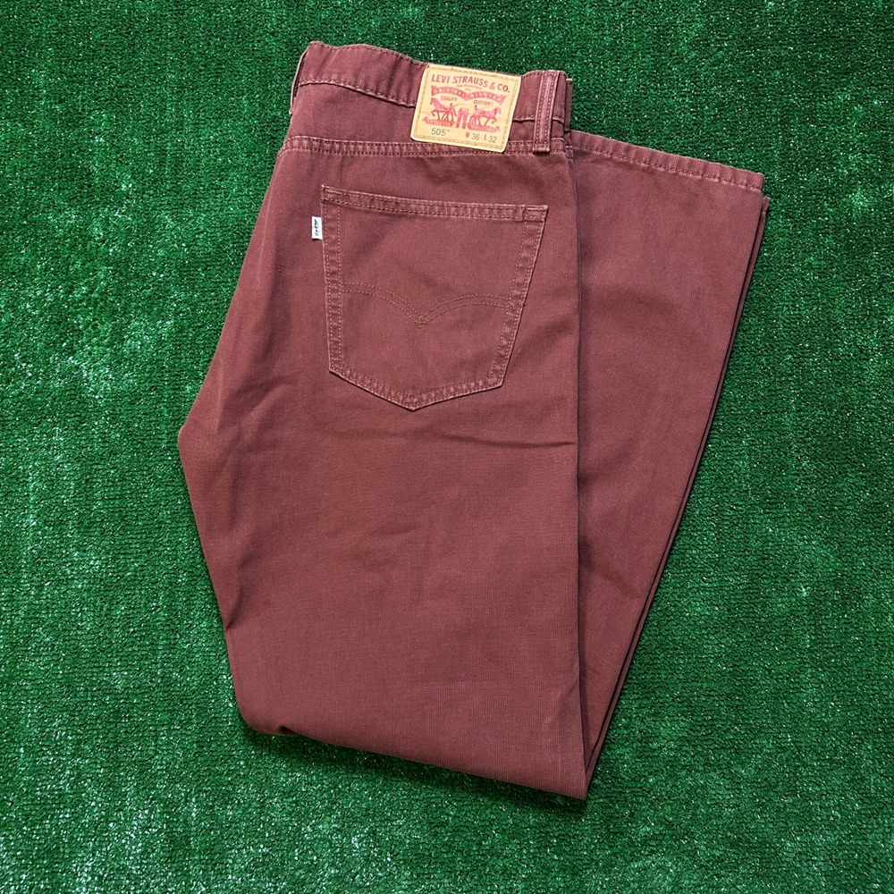 Rare Levi's 505 Bedford Cord "Rum" 36x32 - Picture 12 of 14
